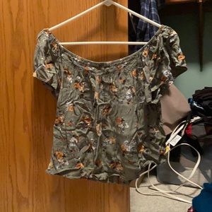 Off the shoulder floral top